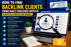 How to Find Backlink Clients Using Daily Published Articles: A Practical Method