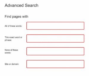 Advanced Search