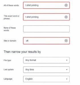Advanced Search
