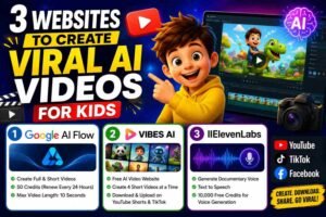 3 Websites to Create Viral AI Videos for Kids