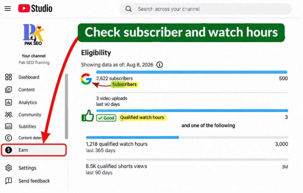How to Check Your Qualified Watch Hours on YouTube?