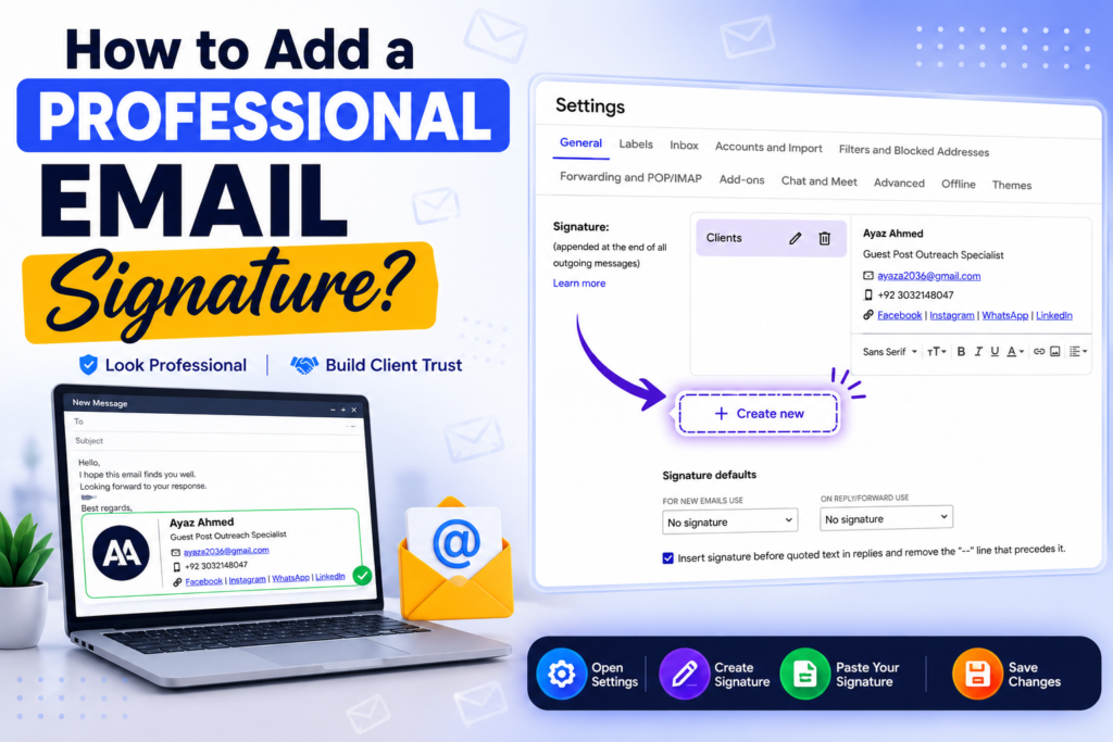 How to Create a Professional Email Signature to Build Client Trust