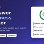 AI answer readiness checker